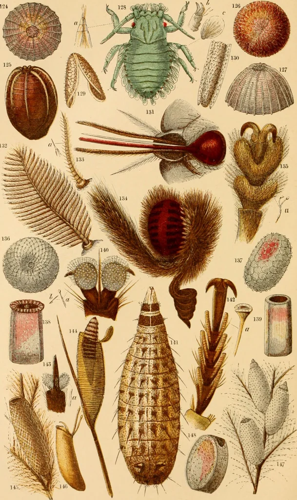 An illustration from The microscope : its history, construction, and application, being a familiar introduction to the use of the instrument, and the study of microscopial science / By Jabez Hogg ... with upwards of five hundred engravings and coloured illustrations by Tuffen West., 1867, leaf 616