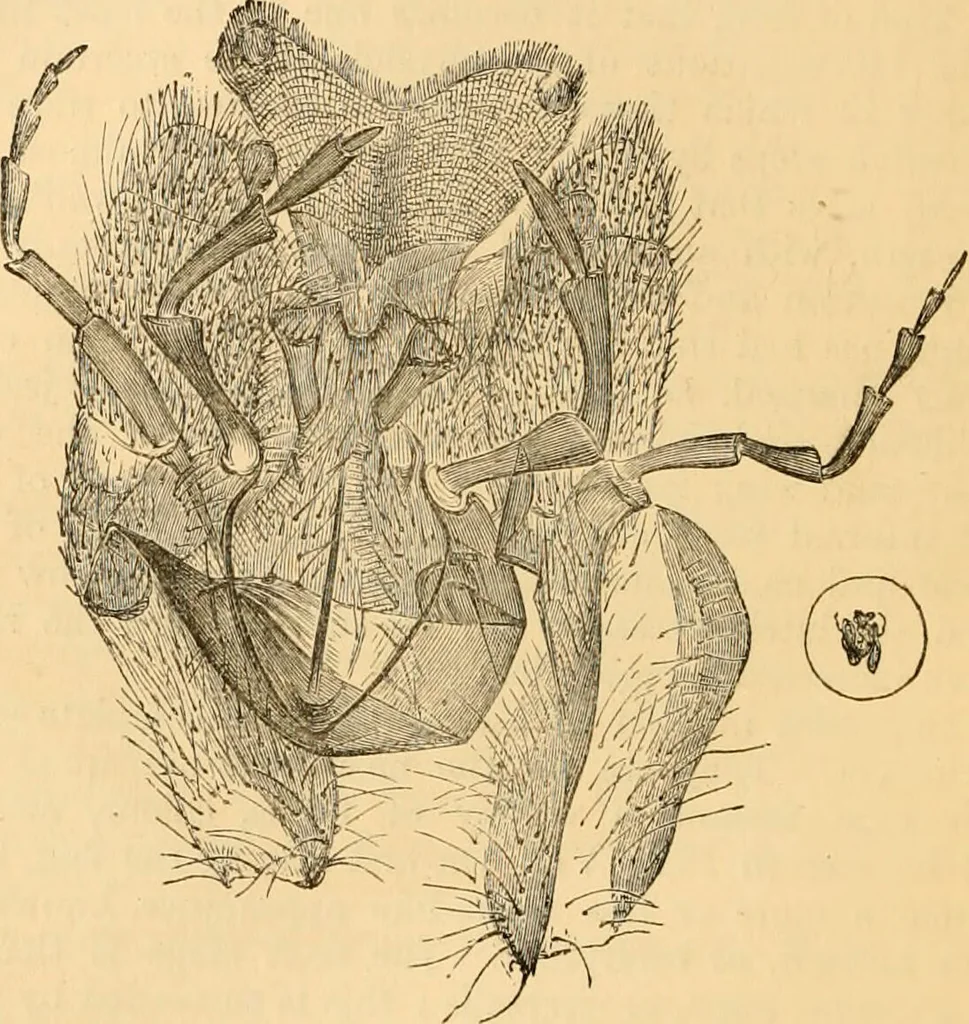 An illustration from The microscope : its history, construction, and application, being a familiar introduction to the use of the instrument, and the study of microscopial science / By Jabez Hogg ... with upwards of five hundred engravings and coloured illustrations by Tuffen West., 1867, leaf 620