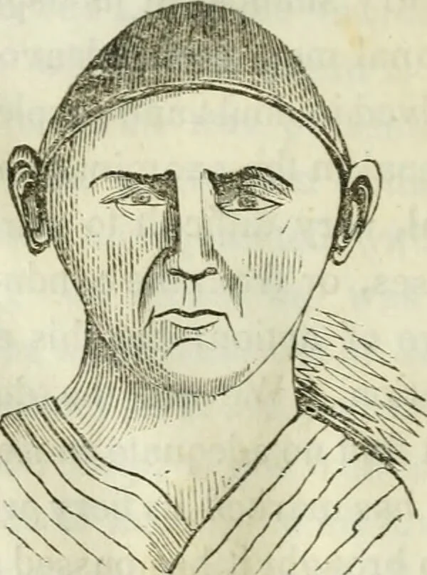An illustration from A new system of phrenology / by J. Stanley Grimes., 1839, leaf 180
