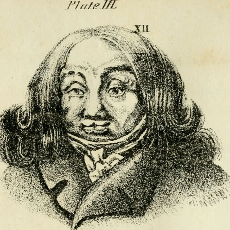 An illustration from A new system of phrenology / by J. Stanley Grimes., 1839, leaf 224