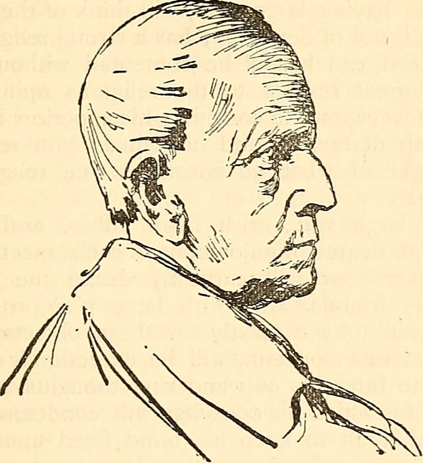 An illustration from Phrenology proved, illustrated, and applied : embracing an analysis of the primary mental powers in their various degrees of developments, the phenomena produced by their combined activity, and the location of the phrenological organs in the head : together with a view of the moral and anatomical objections to the science / by O. S. and L. N. Fowler., 1892, leaf 121