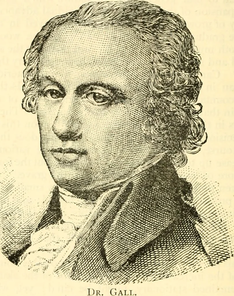An illustration from Phrenology proved, illustrated, and applied : embracing an analysis of the primary mental powers in their various degrees of developments, the phenomena produced by their combined activity, and the location of the phrenological organs in the head : together with a view of the moral and anatomical objections to the science / by O. S. and L. N. Fowler., 1892, leaf 26