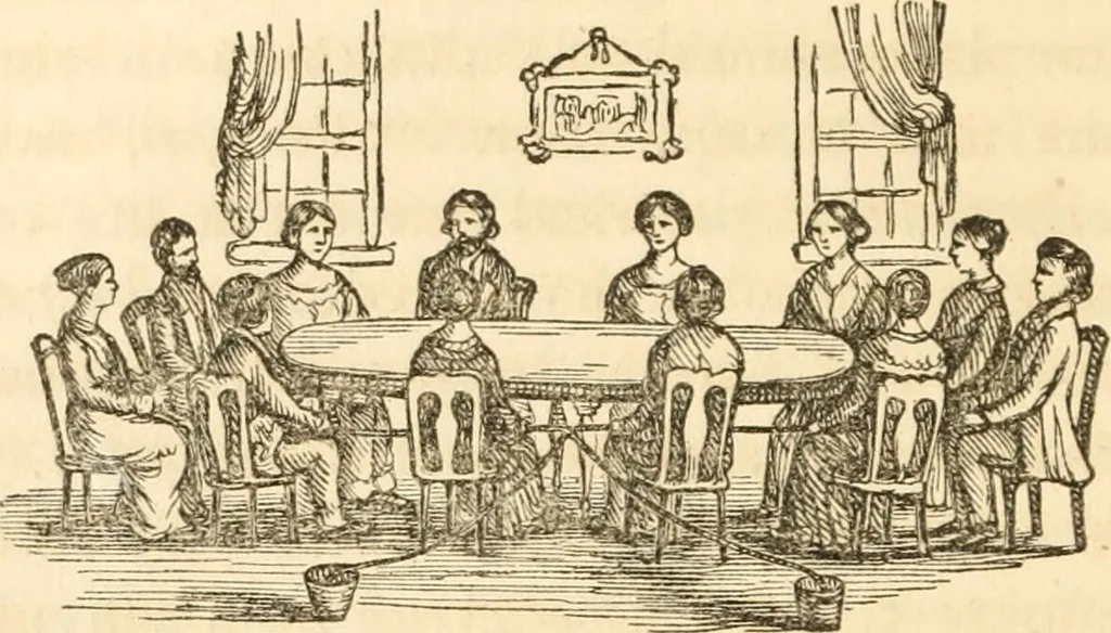 An illustration from The present age and inner life : a sequel to spiritual intercourse. Modern mysteries classified and explained., 1853, leaf 84