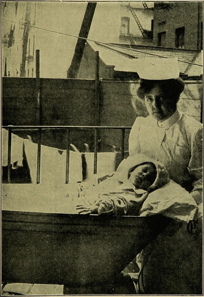 An illustration from Diseases of infants and children / by Henry Dwight Chapin and Godfrey Roger Pisek ; with 181 ill. and eleven colored plates., 1911, leaf 115