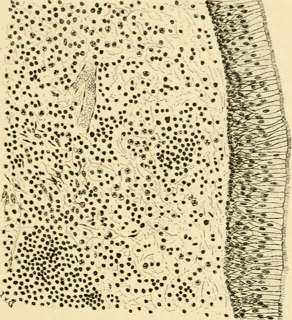 An illustration from A manual of otology / By Gorham Bacon ... With an introductory chapter by Clarence John Blake ... With 110 illustrations and a colored plate., 1898, leaf 259