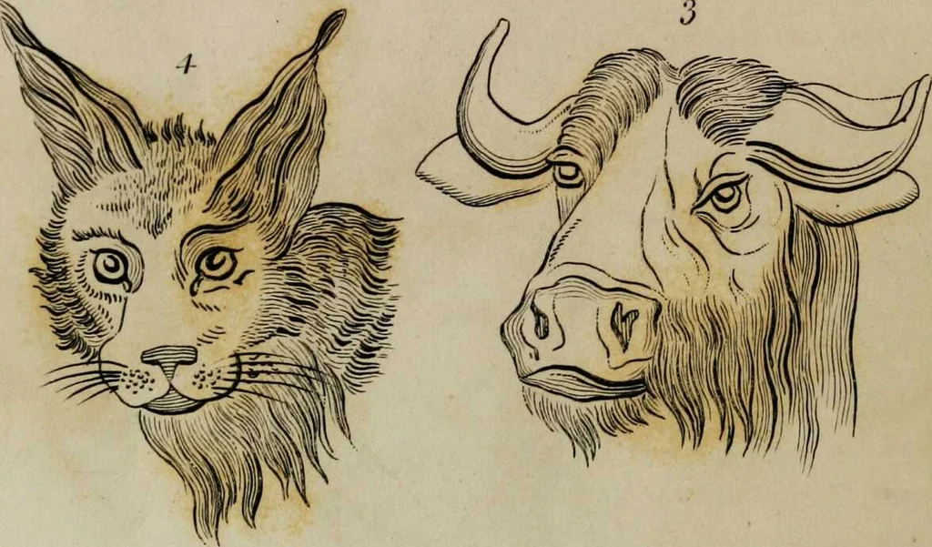 An illustration from Essays on physiognomy / tr. from the German of John Caspar Lavater, by Thomas Holcroft. Also one hundred physiognomical rules, taken from a posthumous work by J.C. Lavater; and a memoir of the author., 1853, leaf 703