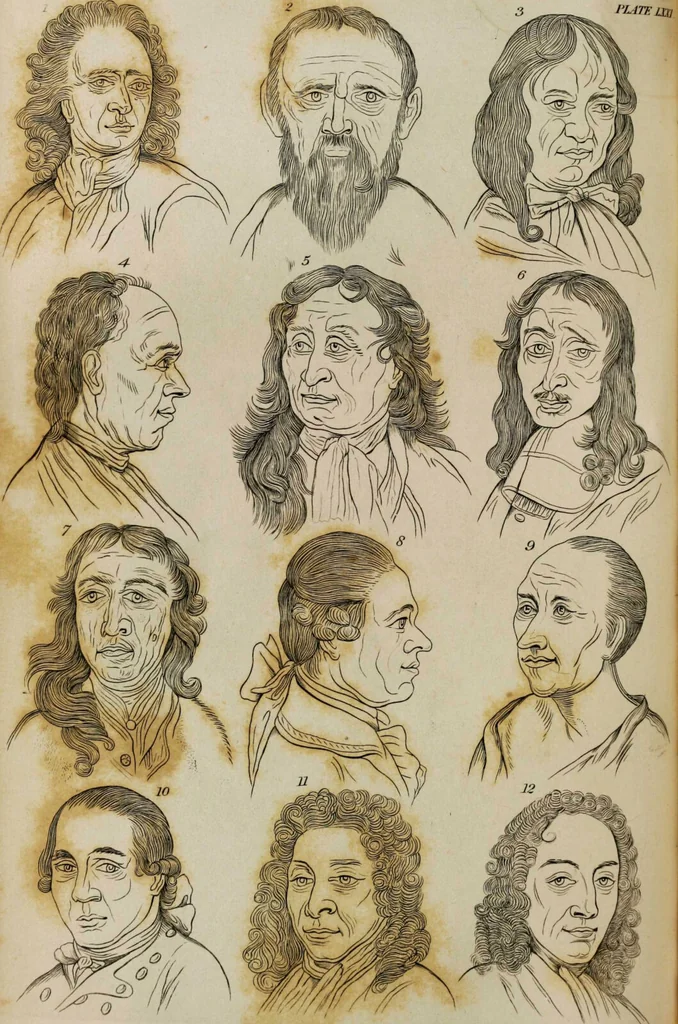 An illustration from Essays on physiognomy / tr. from the German of John Caspar Lavater, by Thomas Holcroft. Also one hundred physiognomical rules, taken from a posthumous work by J.C. Lavater; and a memoir of the author., 1853, leaf 707