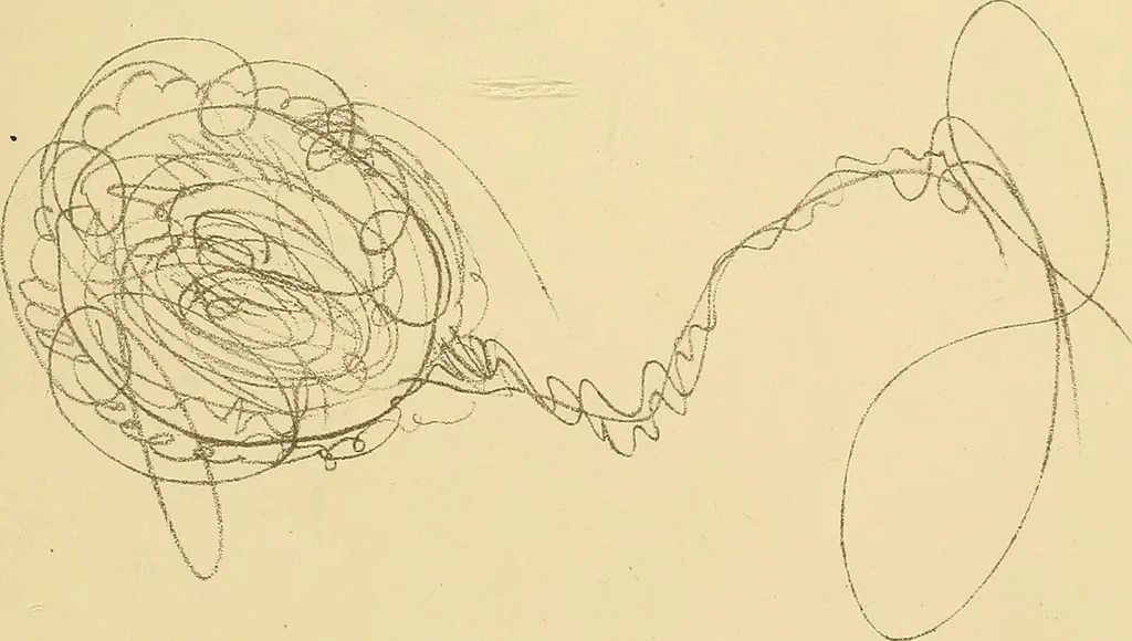 An illustration from Mary Jane, or, spiritualism chemically explained, with spirit drawings / also essays by, and ideas (perhaps erroneous) of "a child at school.", 1863, leaf 395