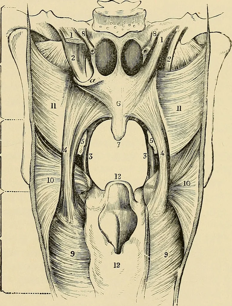 An illustration from Diseases of the nose and throat / by J. Price-Brown ; ill. with 159 engravings, including 6 full-page color-plates and 9 color-cuts in the text, many of them original., 1900, leaf 213