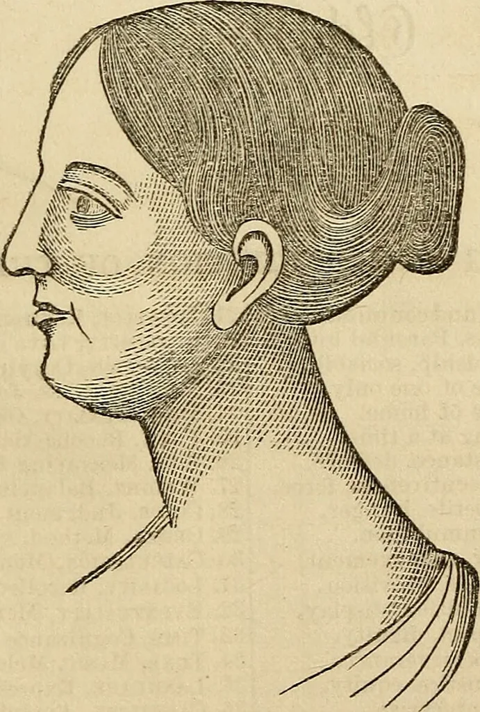 An illustration from The phrenological delineator : A compendium of phrenology; including recent discoveries in relation to the brain, temperaments, and other conditions of body which affect mentality. Together with a chart of the phrenological developments ... / By D.P. Butler., 1858, leaf 39