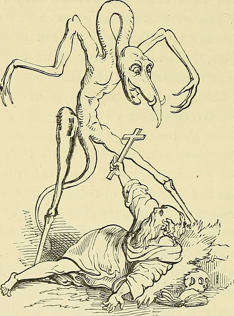 An illustration from Demonology and devil-lore / by Moncure Daniel Conway., 1879, leaf 76
