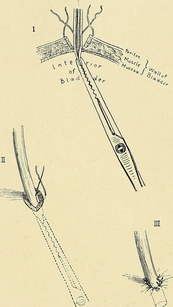 An illustration from Cancer of the uterus : its pathology, symptomatology, diagnosis, and treatment : also the pathology of diseases of the endometrium / by Thomas Stephen Cullen ; with eleven lithographic plates and over three hundred coloured and black illustrations in the text by May Brödel and Hermann Becker., 1900, leaf 342