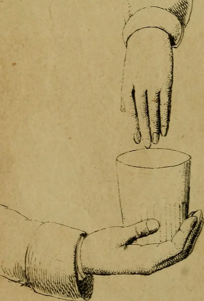 An illustration from The illustrated practical mesmerist : curative and scientific / by William Davey., 1862, leaf 112