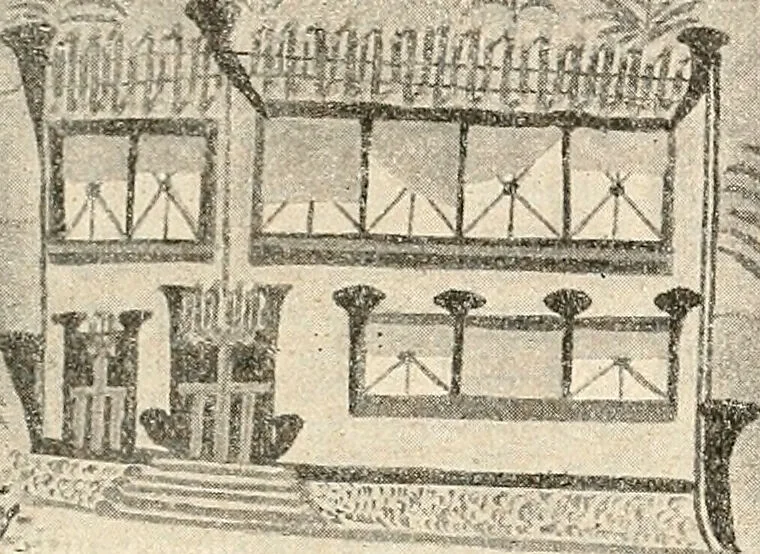 An illustration from Des Indes la plane Mars : ude sur un cas de somnambulisme avec glossolalie / par Th. Flournoy., 1900, leaf 177