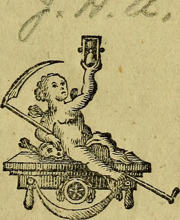 An illustration from Versuch einer Antwort auf die Frage, Giebt es Gespenster, erscheinungen von Verstorbenen, oder von Geistern an Lebende? / von Dr. J.H.A.H., 1819, leaf 9