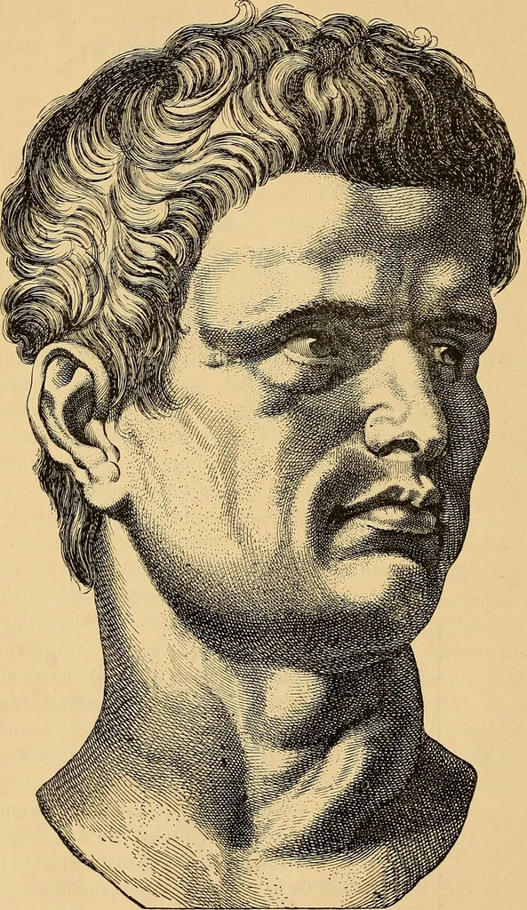 An illustration from Goethes Anteil an Lavaters Physiognomischen Fragmenten / von Eduard von der Hellen., 1888, leaf 208