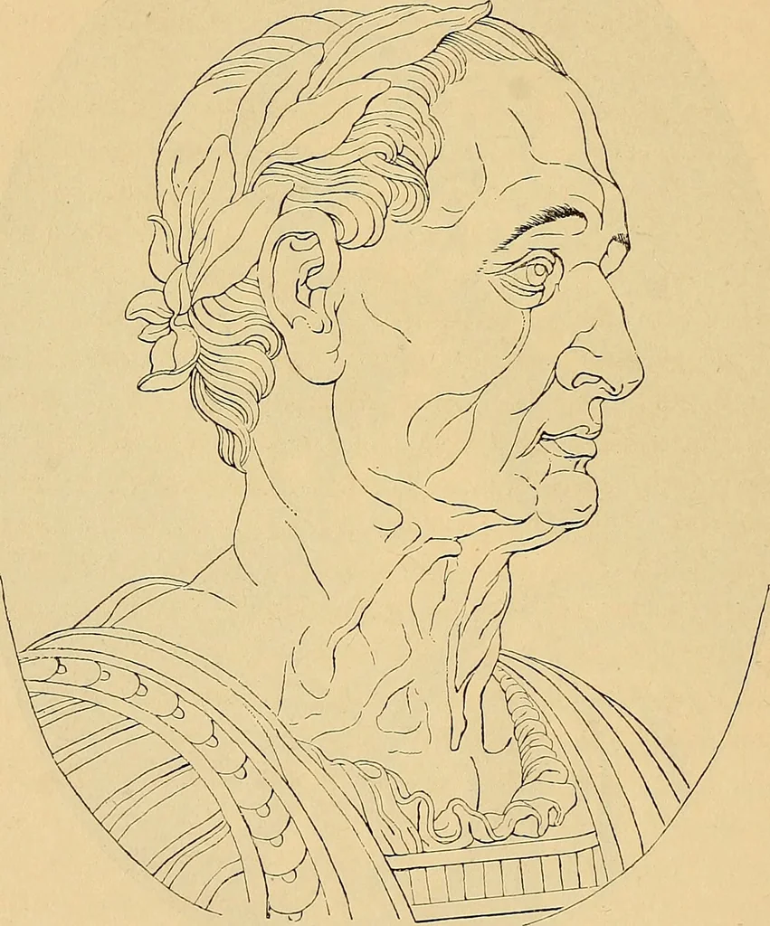 An illustration from Goethes Anteil an Lavaters Physiognomischen Fragmenten / von Eduard von der Hellen., 1888, leaf 218