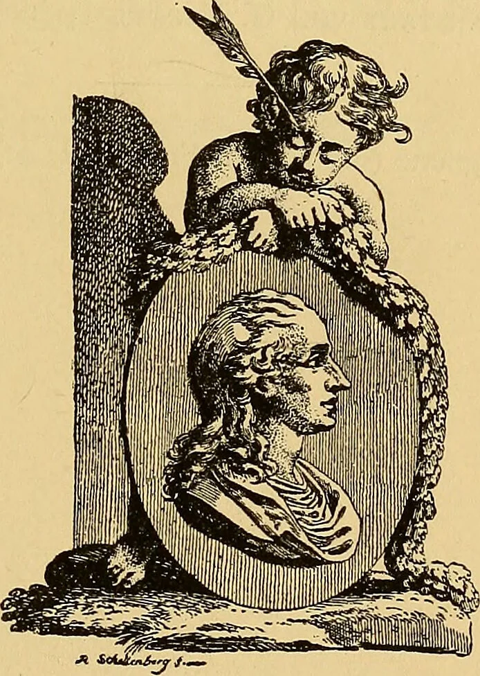 An illustration from Goethes Anteil an Lavaters Physiognomischen Fragmenten / von Eduard von der Hellen., 1888, leaf 5