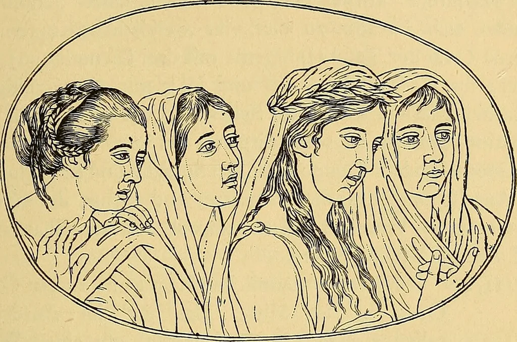 An illustration from Goethes Anteil an Lavaters Physiognomischen Fragmenten / von Eduard von der Hellen., 1888, leaf 73
