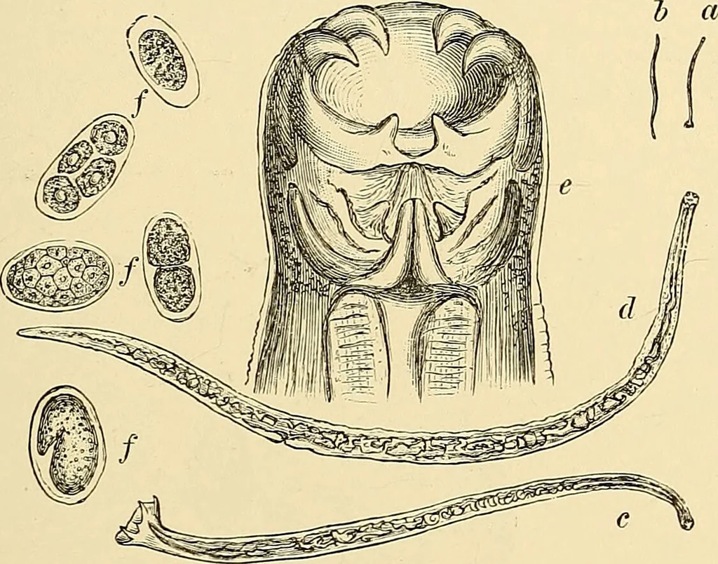 An illustration from Clinical diagnosis : the bacteriological, chemical, and microscopical evidence of disease / by Rudolf v. Jaksch ; tr. from the 3rd German ed. and enlarged by James Cagney ; with numerous illustrations (partly in colours)., 1893, leaf 219