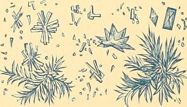 An illustration from Clinical diagnosis : the bacteriological, chemical, and microscopical evidence of disease / by Rudolf v. Jaksch ; tr. from the 3rd German ed. and enlarged by James Cagney ; with numerous illustrations (partly in colours)., 1893, leaf 276