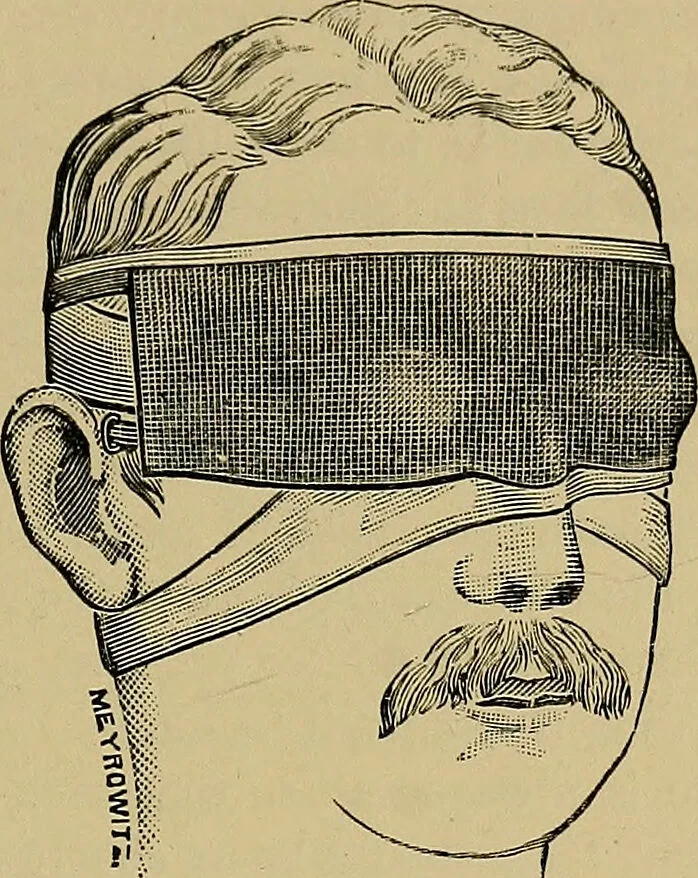 An illustration from Diseases of the eye / by Edward Nettleship ; with a supplement on examinations for color-blindness and acuity of vision and hearing, by William Thomson ; with 5 colored plates and 192 engravings., 1900, leaf 451