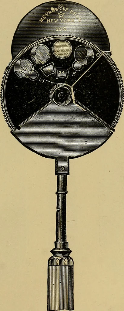 An illustration from Diseases of the eye / by Edward Nettleship ; with a supplement on examinations for color-blindness and acuity of vision and hearing, by William Thomson ; with 5 colored plates and 192 engravings., 1900, leaf 549