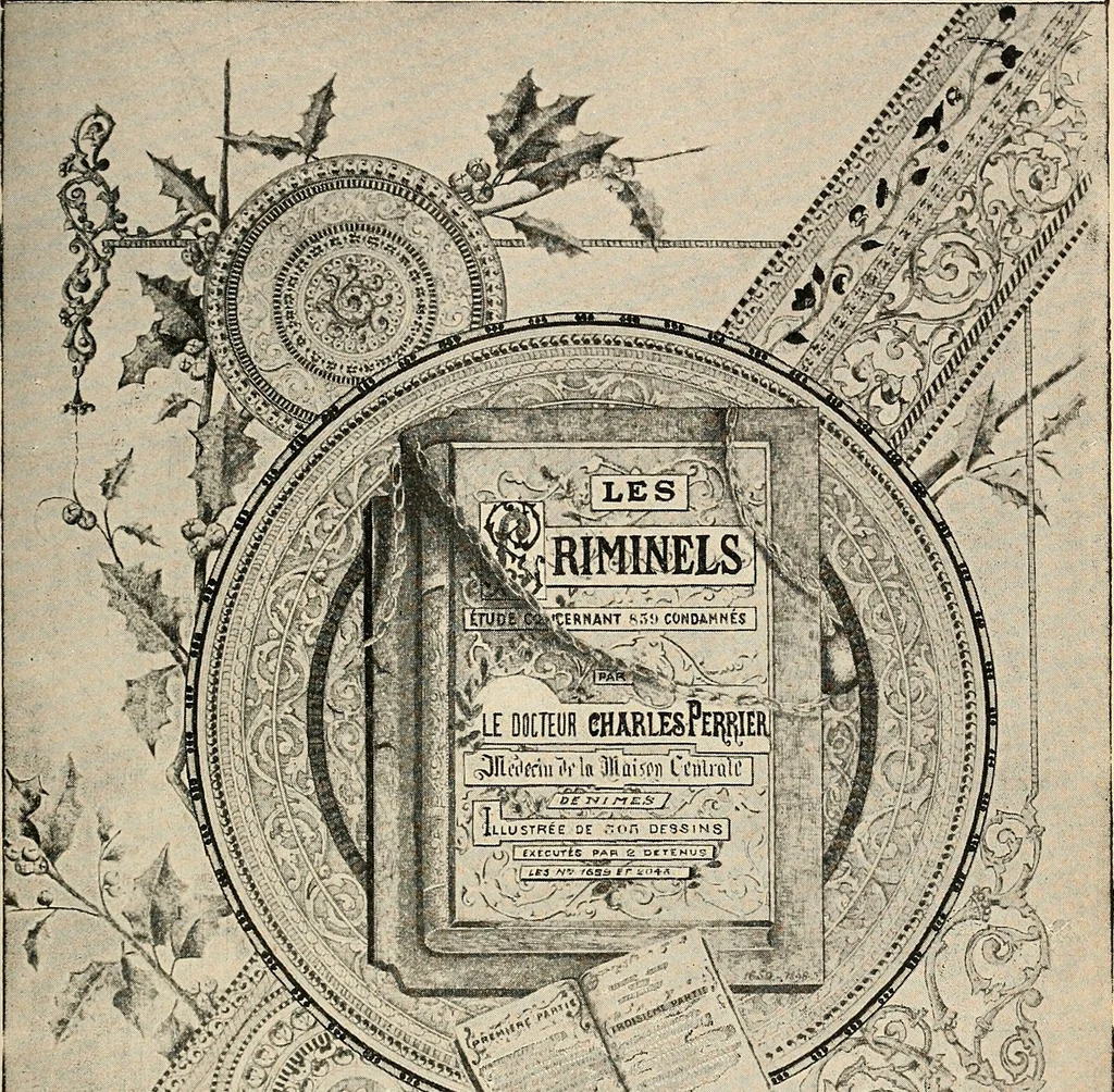 An illustration from Les criminels : ude concernant 859 condamn / par le Dr. Charles Perrier., 1900, leaf 399