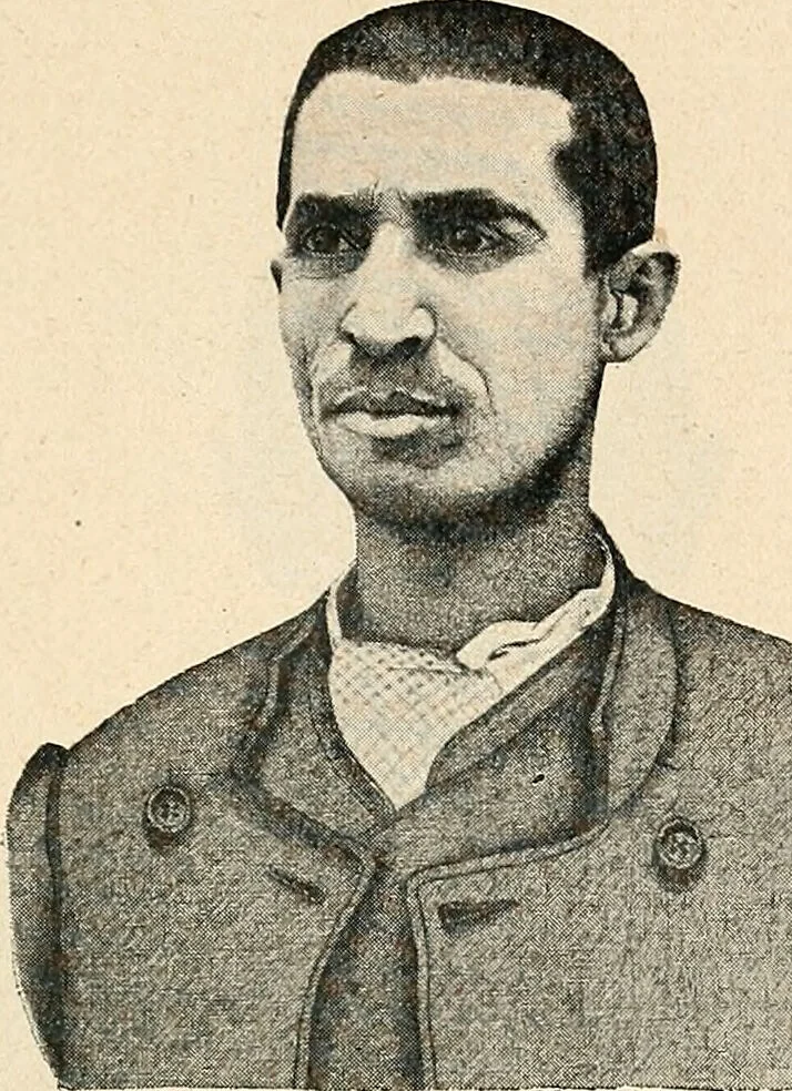 An illustration from Les criminels : ude concernant 859 condamn / par le Dr. Charles Perrier., 1900, leaf 445