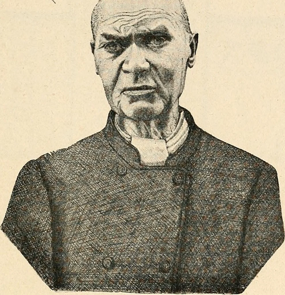 An illustration from Les criminels : ude concernant 859 condamn / par le Dr. Charles Perrier., 1900, leaf 457