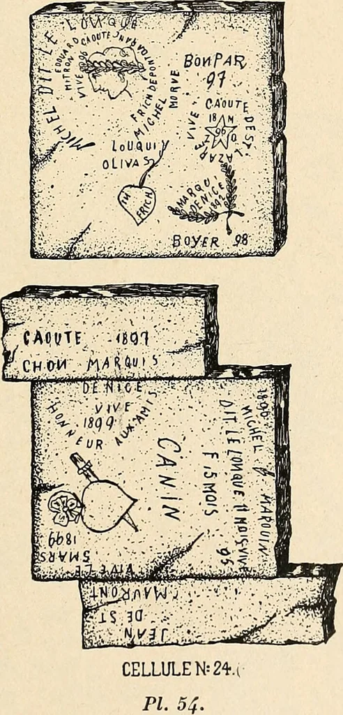 An illustration from Les criminels : ude concernant 859 condamn / par le Dr. Charles Perrier., 1900, leaf 473