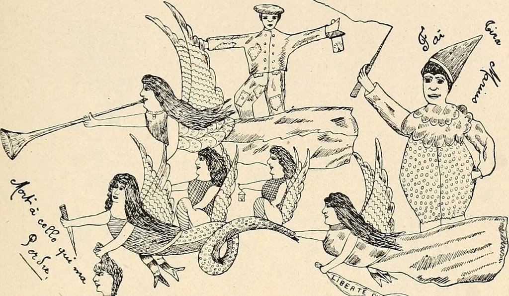 An illustration from Les criminels : ude concernant 859 condamn / par le Dr. Charles Perrier., 1900, leaf 475