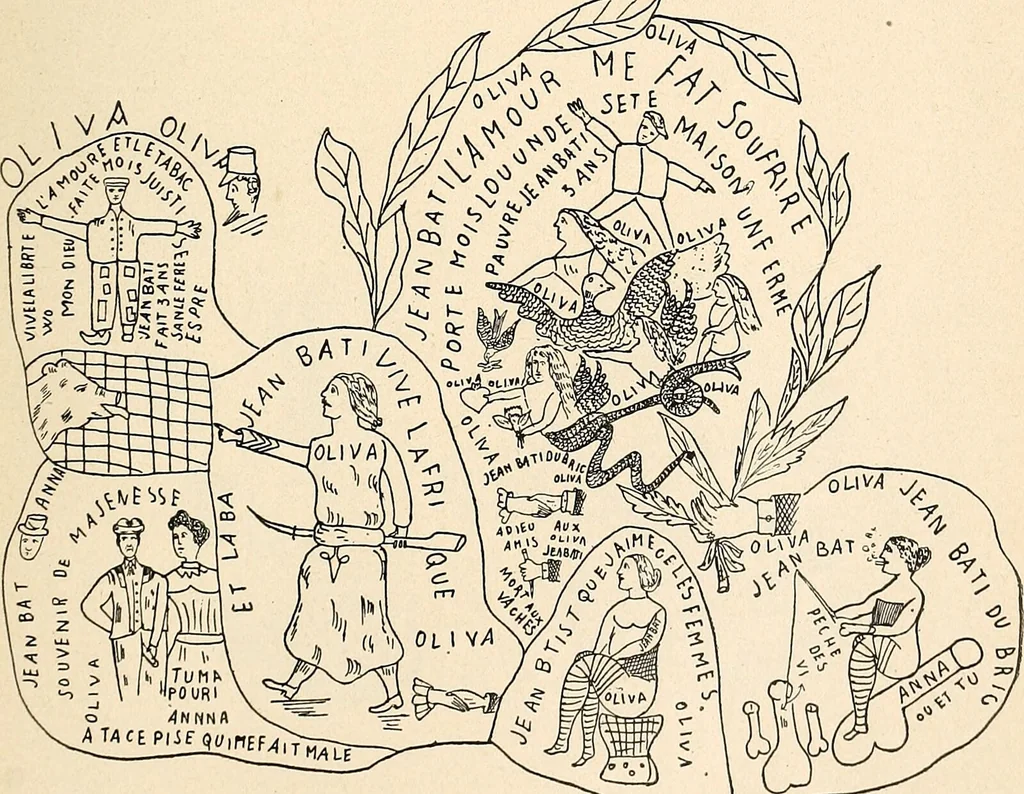 An illustration from Les criminels : ude concernant 859 condamn / par le Dr. Charles Perrier., 1900, leaf 475