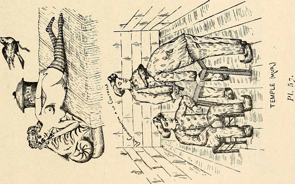 An illustration from Les criminels : ude concernant 859 condamn / par le Dr. Charles Perrier., 1900, leaf 477