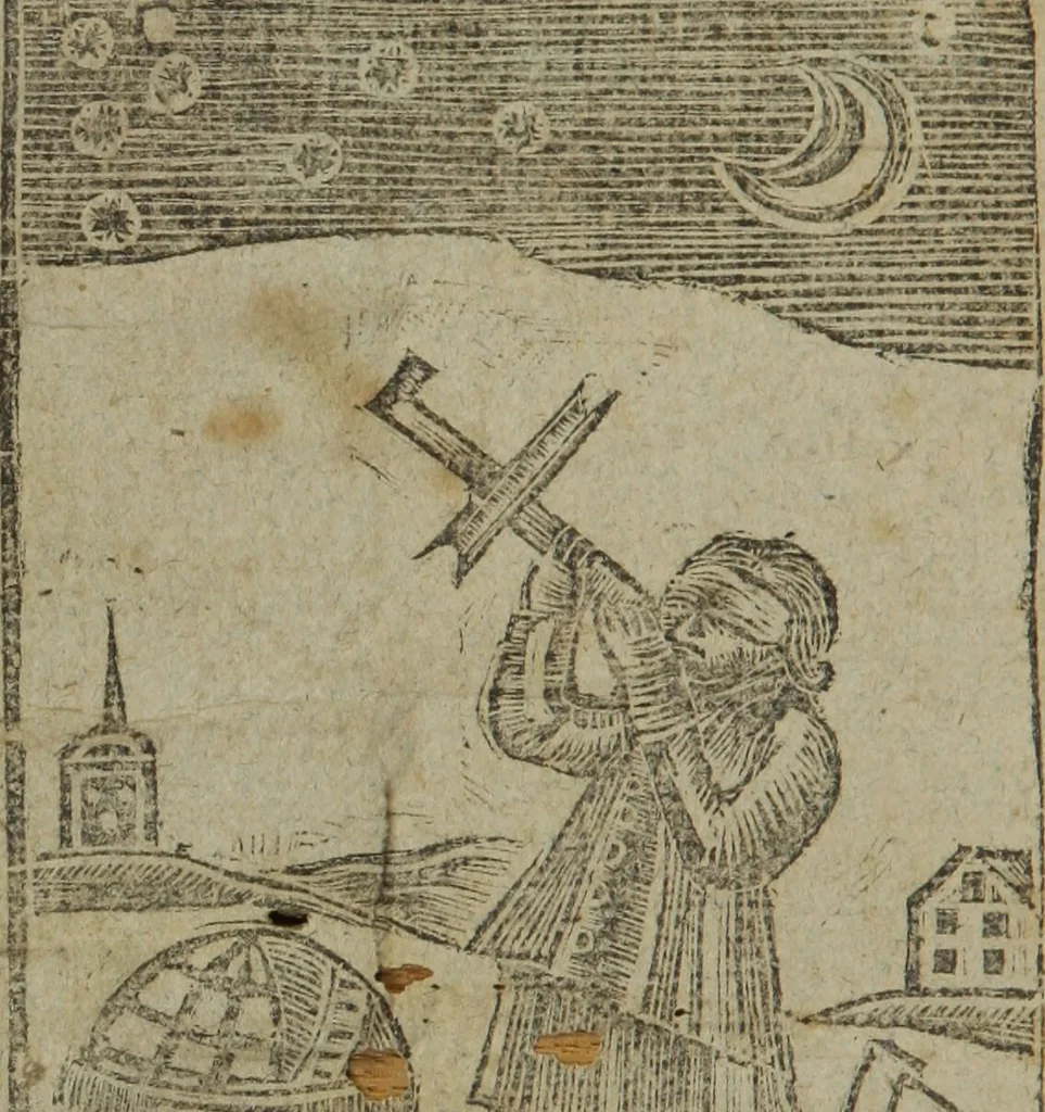 An illustration from The book of knowledge : treating of the wisdom of the ancients ; in four parts / written by Erra Pater, a Jew doctor in astronomy and physic, born in Bethany, near Mount Olivet, in Judea ; made English by W. Lilly, student in physic and astrology ; to which is added, the true form of all sorts of bills, bonds, counter-bonds, indentures, letters of attorney and licence, deeds of gift, bills of exchange, &c., 1795, leaf 2