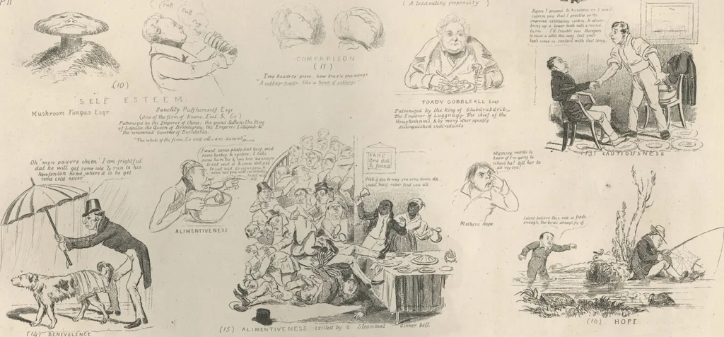 An illustration from Phrenology exemplified and illustrated, with upwards of forty etchings / by D.C. Johnston., 1837, leaf 26