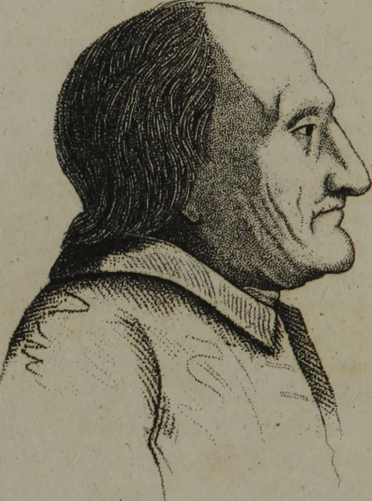 An illustration from The pocket Lavater, or, The science of physiognomy : to which is added, An inquiry into the analogy existing between brute and human physiognomy, from the Italian of Porta., 1832, leaf 40
