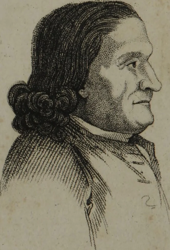 An illustration from The pocket Lavater, or, The science of physiognomy : to which is added, An inquiry into the analogy existing between brute and human physiognomy, from the Italian of Porta., 1832, leaf 44