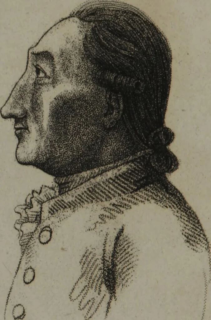 An illustration from The pocket Lavater, or, The science of physiognomy : to which is added, An inquiry into the analogy existing between brute and human physiognomy, from the Italian of Porta., 1832, leaf 62