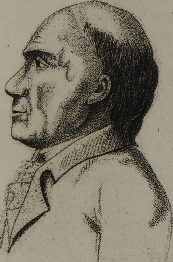 An illustration from The pocket Lavater, or, The science of physiognomy : to which is added, An inquiry into the analogy existing between brute and human physiognomy, from the Italian of Porta., 1832, leaf 69