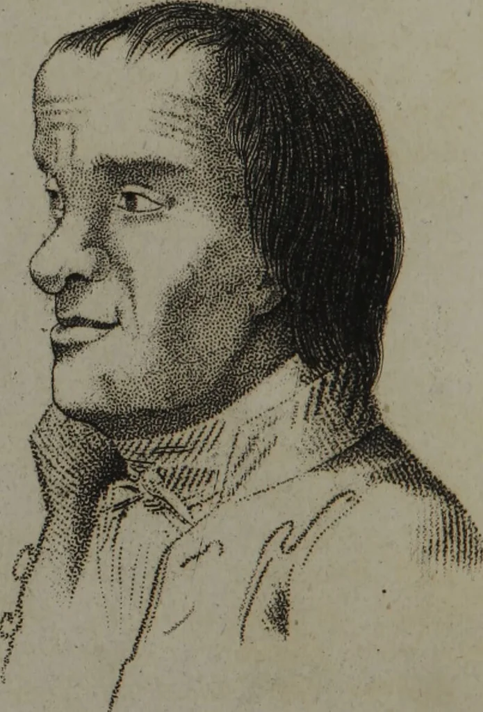 An illustration from The pocket Lavater, or, The science of physiognomy : to which is added, An inquiry into the analogy existing between brute and human physiognomy, from the Italian of Porta., 1832, leaf 74