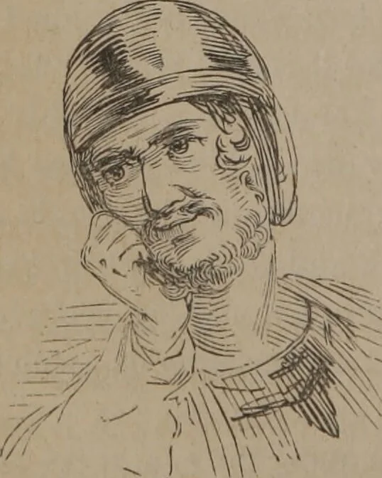 An illustration from Outlines of a new system of physiognomy : illustrated by numerous engravings indicating the location of the signs of the different mental faculties / by J.W. Redfield., 1849, leaf 40