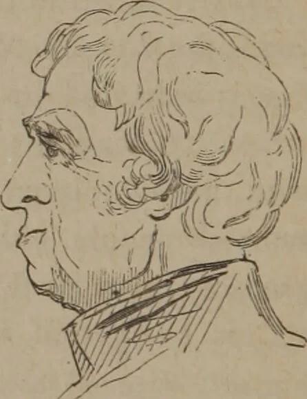 An illustration from Outlines of a new system of physiognomy : illustrated by numerous engravings indicating the location of the signs of the different mental faculties / by J.W. Redfield., 1849, leaf 46