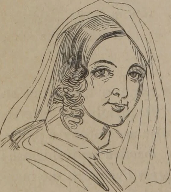 An illustration from Outlines of a new system of physiognomy : illustrated by numerous engravings indicating the location of the signs of the different mental faculties / by J.W. Redfield., 1849, leaf 50