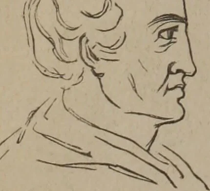 An illustration from Outlines of a new system of physiognomy : illustrated by numerous engravings indicating the location of the signs of the different mental faculties / by J.W. Redfield., 1849, leaf 52