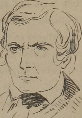 An illustration from Outlines of a new system of physiognomy : illustrated by numerous engravings indicating the location of the signs of the different mental faculties / by J.W. Redfield., 1849, leaf 58