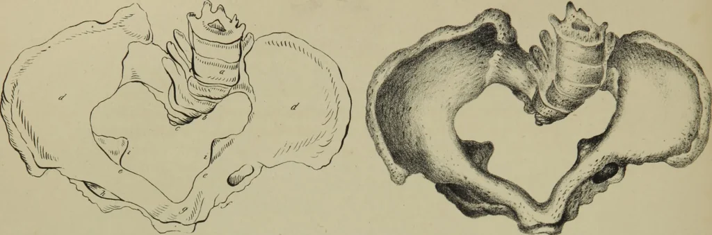 An illustration from Obstetric tables : comprising graphic illustrations, with descriptions and practical remarks : exhibiting on dissected plates many important subjects in midwifery / by G. Spratt., 1848, leaf 78