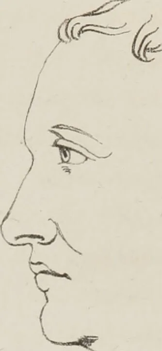 An illustration from Phrenology, in connexion with the study of physiognomy : illustration of characters / by J.G. Spurzheim., 1833, leaf 197