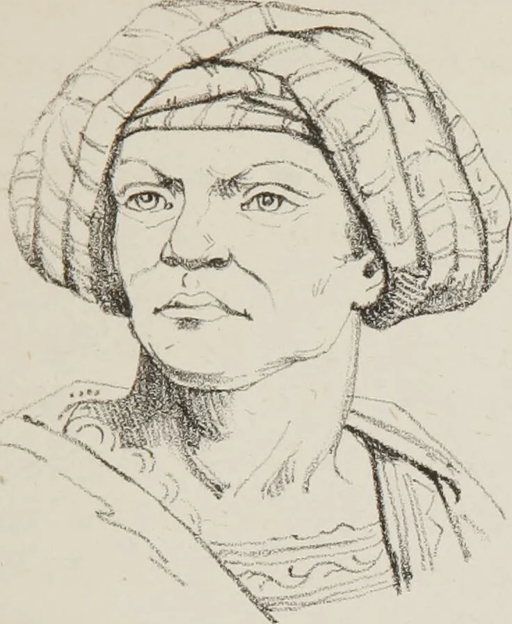 An illustration from Phrenology, in connexion with the study of physiognomy : illustration of characters / by J.G. Spurzheim., 1833, leaf 207