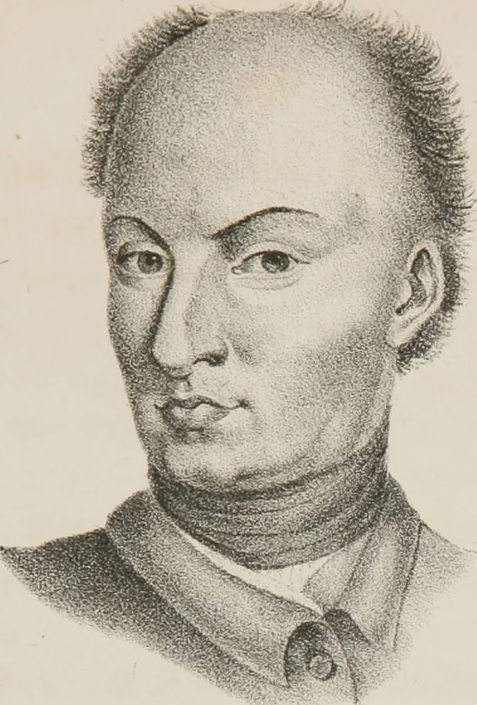 An illustration from Phrenology, in connexion with the study of physiognomy : illustration of characters / by J.G. Spurzheim., 1833, leaf 407